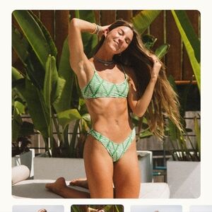 Honey Swim Palm Bralette Bikini Set